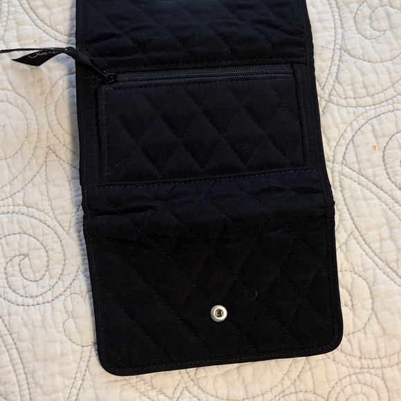 Vera Bradley Black Quilted Wallet with Logo - Picture 5 of 8